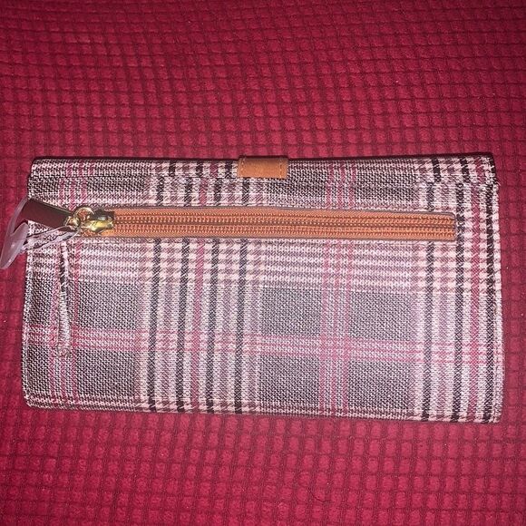 Plaid Wallet with RFID Protection - Picture 4 of 4